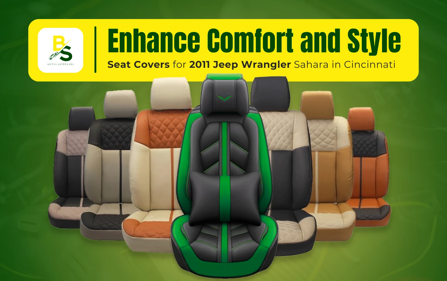 Enhance Comfort and Style: Best Seat Covers for 2011 Jeep Wrangler Sahara in Cincinnati