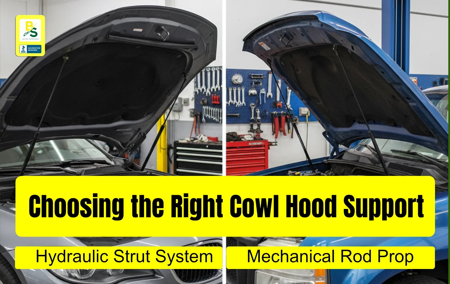 Comparing Different Types of Cowl Hood Door Supports for Modern Vehicles