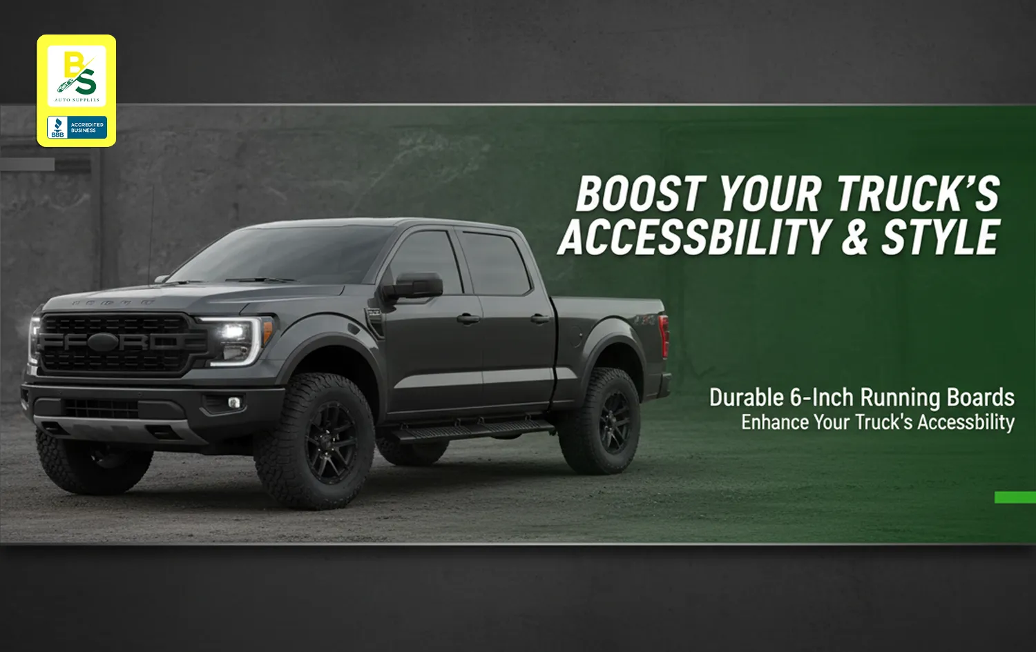 Enhance Your Truck’s Accessibility with Durable 6-Inch Running Boards