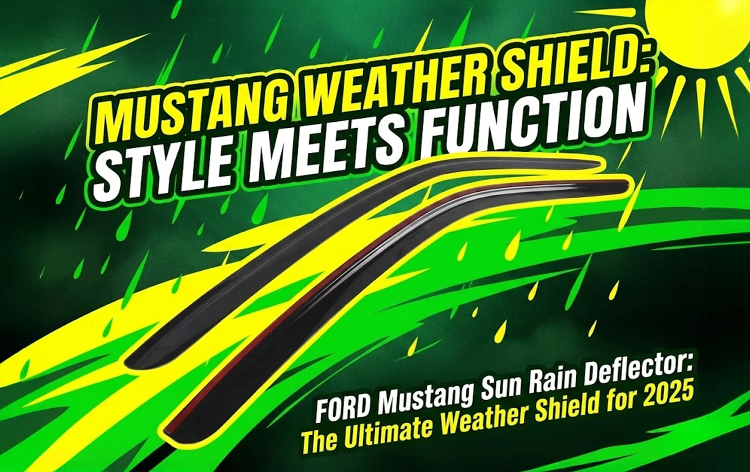 FORD Mustang Sun Rain Deflector: The Ultimate Weather Shield for 2025