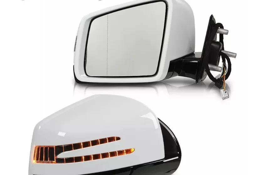 Fit For 2005-2011 Mercedes Benz M GL class ML63 ML350 White Side Door Mirror 2Pc